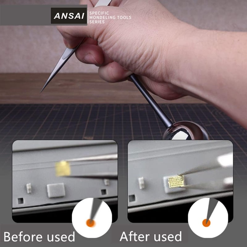 ANSAI Handheld Stabilizer for hobbyists Modeling Tools Military Scale Models Miniature Model Figure Handcraft Painting Carving tweezer Electronic - Image 5